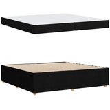  Krevetna konstrukcija s madracem Crna 200 x 200 cm tkanina | Eponuda.com