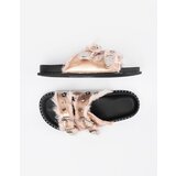 Shelvt SEASTAR Gold flip-flops with buckles | shoptok.hr