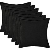  Presvlaka za jastuk 6 pcs HOUTEN Crna 40 x 40 cm Boucl&amp;eacute; Slike