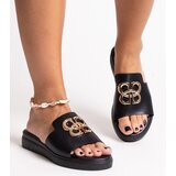D/CEO Black sandals on a block heel Millo | Shoptok.si