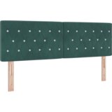 Box Spring Krevet s Madracem Tamno Zeleni 140x190 cm Baršun | shoptok.hr