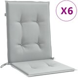 Jastuci za stolice 6 kom svjetlosivi 100x50x4 cm tkanina | shoptok.hr