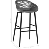  Barske stolice 2 kom sive | shoptok.hr