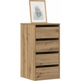  Kutna komoda s ladicama boja artisian hrast 40x41x76 cm drveni | shoptok.hr