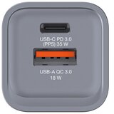  PUNJAČ PUTNI ZA MOBITELE I TABLETE GAN 1XUSB-C/PD 35W/1XUSB-A QC 3.0 (EU/UK/US) VERBATIM 32200 | Shoptok.si