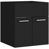  Set kupaonskog namještaja od iverice crni | shoptok.hr