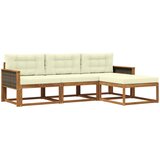  Set vanjskih sofa 4 kom. Prirodna i krem | shoptok.hr