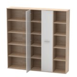 Kondela Omarica s policami, hrast sonoma/bela, MAURUS NEW MA50 | Shoptok.si