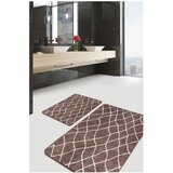Mila Home Rjave žametne kopalniške preproge v kompletu 2 ks 60x100 cm – | Shoptok.si
