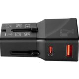 Volkano adapter Globetrotter Series 25W Dual USB + Type-C Mini Travel Crni | Eponuda.ba