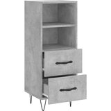  Komoda siva boja betona 34,5x34x90 cm od konstruiranog drva | shoptok.hr