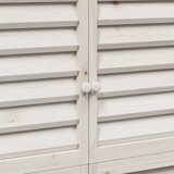  Vrtna Šupa s krovom Bijela 106 x 56 x 176,5 cm Čvrsto drvo jele | shoptok.hr