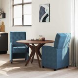  Blagovačke stolice s kotačima 2 pcs Plava 58 x 67 x 97 cm | shoptok.hr
