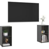 TV ormarići 2 kom sjajni sivi 72x35x36,5 cm konstruirano drvo | Eponuda.com