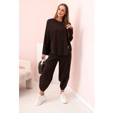 Kesi Włoski Set of new punto sweatshirt pants brown | Shoptok.si