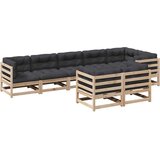  8-dijelni set vrtnih sofa s jastucima od masivne borovine | shoptok.hr