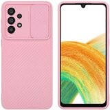 Cadorabo Ohišje, združljiv s Samsungom v Bonbon Pink - Zaščitni pokrov, narejen iz fleksibilnega silikona TPU in z zaščito pred kamero, (20596867) | Shoptok.si