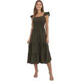 Italy Moda Dress-MI-SK-A5063.69P-khaki | Shoptok.si