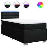  Box spring krevet s madracem crni 90x190 cm od tkanine | shoptok.hr