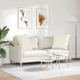 vidaXL Blazine za kavč 2 pcs krema 80 x 80 cm Žametna tkanina | Shoptok.si