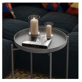 Hanah home Club sto 46x56x46cm sivi | Eponuda.ba
