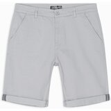 Ombre Men's classic chino shorts with rolled up leg - grey | shoptok.hr