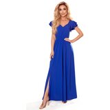 Numoco Long dress with neckline and frills | shoptok.hr