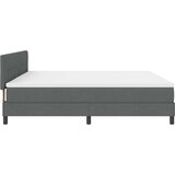  Krevet s opruga kutije Tamno siva 200 x 200 cm tkanina | shoptok.hr