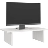  Stalak za monitor bijeli 50 x 27 x 15 cm od masivne borovine | shoptok.hr