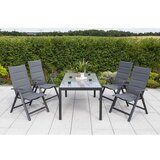 Gardenson Vrtna Garnitura Taviano, 5-Delno, Aluminij, Steklo | Shoptok.si