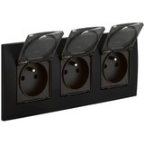 Legrand Trojna spoljna utičnica 250V/16A IP44 NILOE crna Cene