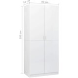 Sijaj ormar visoki sjaj bijeli 80 x 52 x 180 cm od konstruiranog drva | shoptok.hr