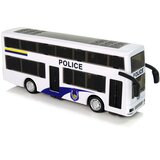  Dvokatni policijski autobus na povlačenje sa zvukom - bijeli Slike