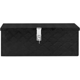  Kutija za pohranu crna 70 x 31 x 27 cm aluminijska | shoptok.hr