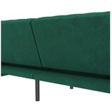 Støraa Temno zelena žametna raztegljiva sedežna garnitura 236 cm Felix – | Shoptok.si