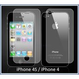  Zaščitna folija ScreenGuard za Apple iPhone 4S / iPhone 4 (spredaj + zadaj) | Shoptok.si