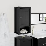Maison Chic Kopalniška stenska omarica - Kopalniške omarice BERG črna 40x27x71,5 cm borovina, (21794834) | Shoptok.si