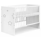 Klups otroška postelja 120x60 Tino stars white