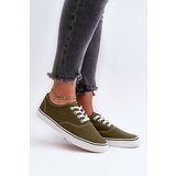 Boto Women's Classic Dark Green Canvas Sneakers Olvali | Shoptok.si