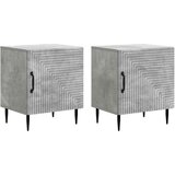  Noćni ormar 2 pcs Betonska siva 43 x 34 5 x 50 cm - Betonska siva 2 | shoptok.hr