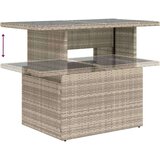 vidaXL 7-dijelni set vrtnih sofa svjetlosivi od poliratana | shoptok.hr