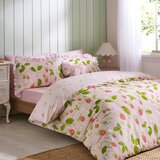 Catherine Lansfield Rožnata 3-delna posteljnina za zakonsko posteljo 200x200 cm Strawberry Frills – | Shoptok.si