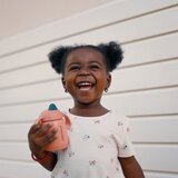 Tommee Tippee Superstar "TRAINING" šalica s usnikom i poklopcem, 300 ml, 6MJ+, Roza | shoptok.hr