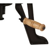 vidaXL bočni stolić 60 x (42-62) cm od masivnog drva bagrema i željeza | shoptok.hr
