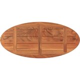 Stolna ploča 140x60x3 8 cm ovalna od masivnog drva bagrema | shoptok.hr