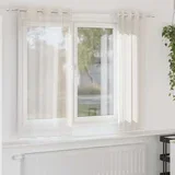 zavjese s ušicama 2 kom krem 140x175 cm