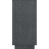 vidaXL Ormarić za knjige sivi 80 x 35 x 71 cm od masivne borovine | shoptok.hr