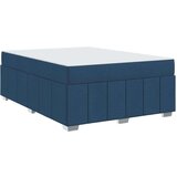 vidaXL Konstrukcija postelje Modra 140 x 200 cm blago | Shoptok.si