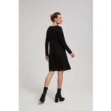 Marisse Black Dress With Long Sleeves And A Flared Bottom | shoptok.hr