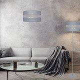  Luster na sajli HELEN 1xE27/15W/230V prečnik 40 cm siva/srebrna | Eponuda.com